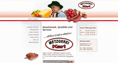 Desktop Screenshot of metzgerei-karl.de